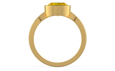 Gold Thailand Yellow Sapphire Ring Limited Quality (R9)