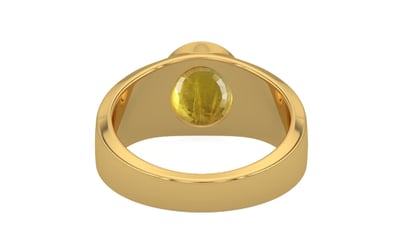 Gold Thailand Yellow Sapphire Ring Prime Quality (R10)