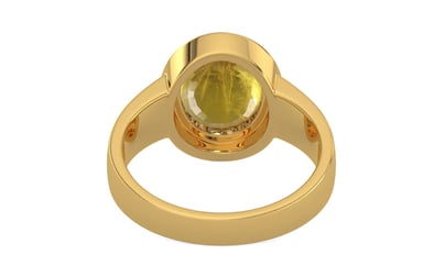 Gold Thailand Yellow Sapphire Ring Prime Quality (R3)