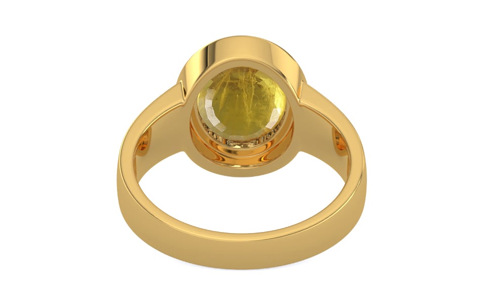 Gold Thailand Yellow Sapphire Ring Prime Quality (R3)