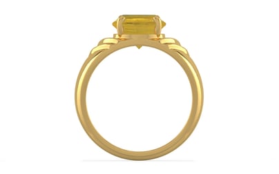 Gold Thailand Yellow Sapphire Ring Prime Quality (R4)