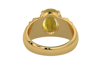 Gold Thailand Yellow Sapphire Ring Prime Quality (R4)