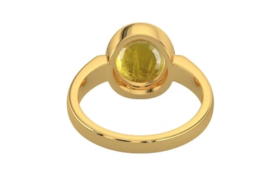 Gold Thailand Yellow Sapphire Ring Prime Quality (R6)