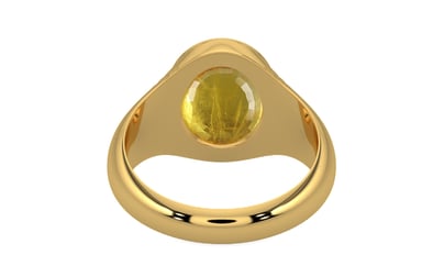 Gold Thailand Yellow Sapphire Ring Prime Quality (R7)