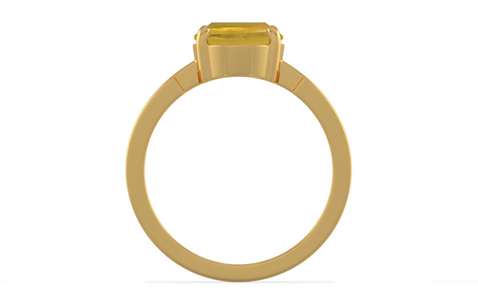 Gold Thailand Yellow Sapphire Ring Prime Quality (R8)