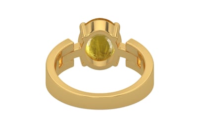 Gold Thailand Yellow Sapphire Ring Prime Quality (R8)