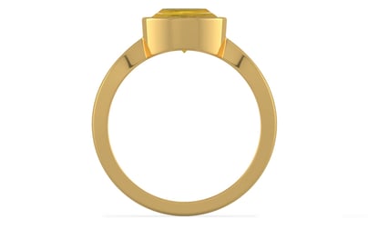 Gold Thailand Yellow Sapphire Ring Prime Quality (R9)