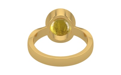 Gold Thailand Yellow Sapphire Ring Prime Quality (R9)