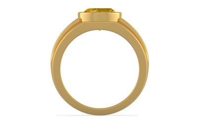 Gold Thailand Yellow Sapphire Ring Rare Quality (R1)