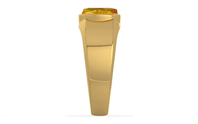 Gold Thailand Yellow Sapphire Ring Rare Quality (R10)