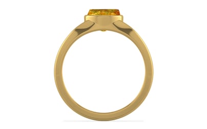 Gold Thailand Yellow Sapphire Ring Rare Quality (R10)