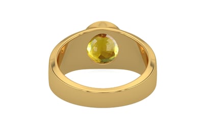 Gold Thailand Yellow Sapphire Ring Rare Quality (R10)