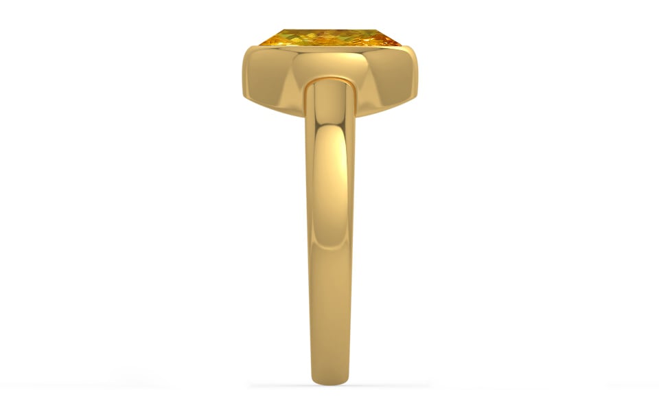 Gold Thailand Yellow Sapphire Ring Rare Quality (R6)