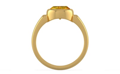 Gold Thailand Yellow Sapphire Ring Rare Quality (R6)