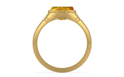 Gold Thailand Yellow Sapphire Ring Rare Quality (R7)