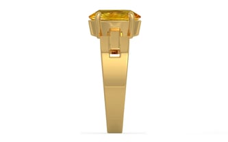 Gold Thailand Yellow Sapphire Ring Rare Quality (R8)