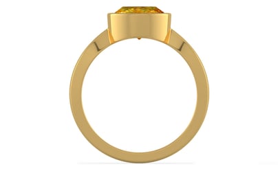 Gold Thailand Yellow Sapphire Ring Rare Quality (R9)