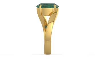 Gold Zambian Emerald Ring Fine Quality (R2)