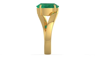 Gold Zambian Emerald Ring Limited Quality (R2)