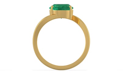 Gold Zambian Emerald Ring Limited Quality (R2)