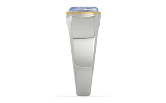 Goldcap Ceylon Blue Sapphire Ring Fine Quality (R10)