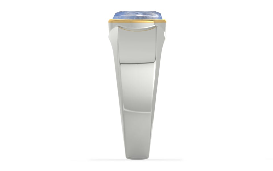 Goldcap Ceylon Blue Sapphire Ring Fine Quality (R10)