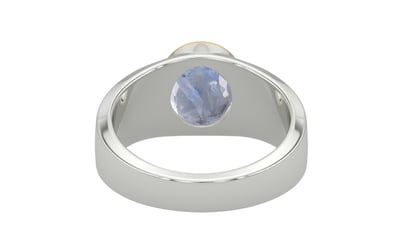 Goldcap Ceylon Blue Sapphire Ring Fine Quality (R10)