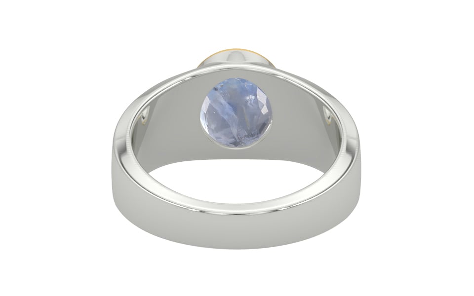 Goldcap Ceylon Blue Sapphire Ring Fine Quality (R10)