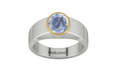 Goldcap Ceylon Blue Sapphire Ring Fine Quality (R10)