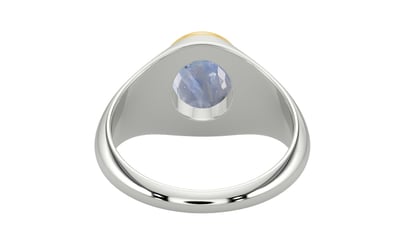 Goldcap Ceylon Blue Sapphire Ring Fine Quality (R12)