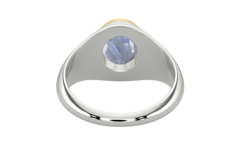 Goldcap Ceylon Blue Sapphire Ring Fine Quality (R12)