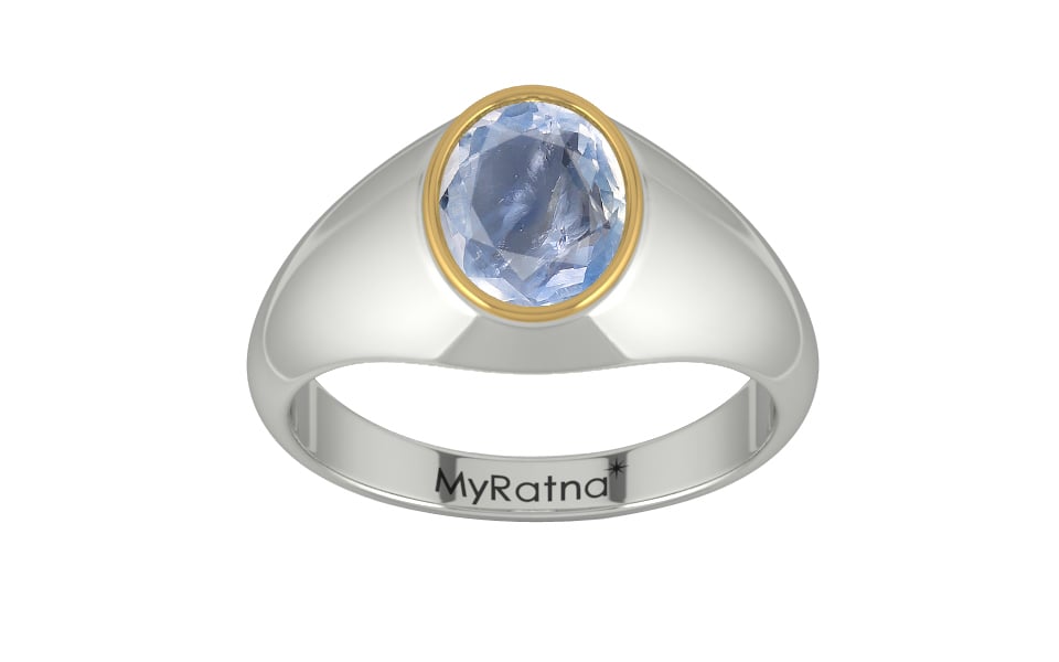 Goldcap Ceylon Blue Sapphire Ring Fine Quality (R12)