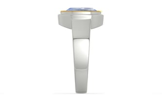 Goldcap Ceylon Blue Sapphire Ring Fine Quality (R3)