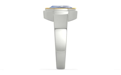 Goldcap Ceylon Blue Sapphire Ring Fine Quality (R3)