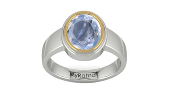 Goldcap Ceylon Blue Sapphire Ring Fine Quality (R3)