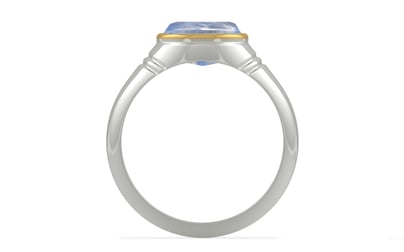 Goldcap Ceylon Blue Sapphire Ring Fine Quality (R7)