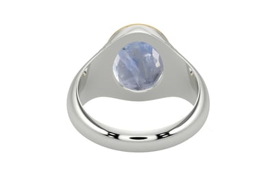 Goldcap Ceylon Blue Sapphire Ring Fine Quality (R7)