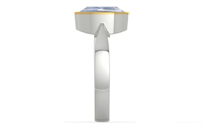 Goldcap Ceylon Blue Sapphire Ring Fine Quality (R9)