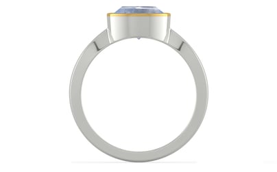 Goldcap Ceylon Blue Sapphire Ring Fine Quality (R9)