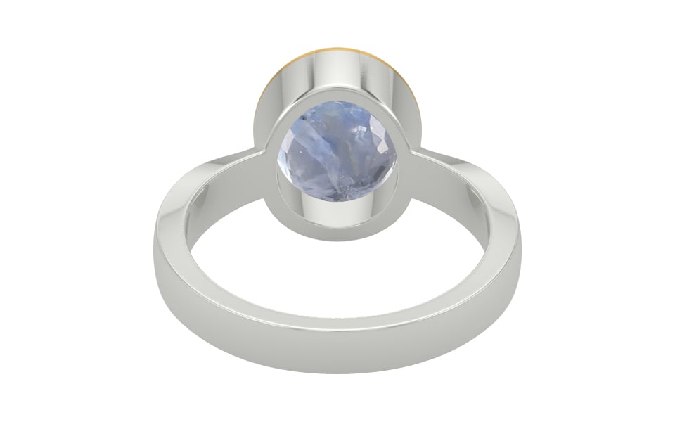 Goldcap Ceylon Blue Sapphire Ring Fine Quality (R9)