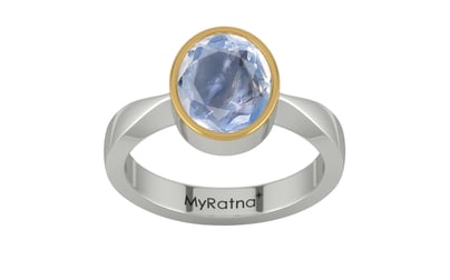Goldcap Ceylon Blue Sapphire Ring Fine Quality (R9)