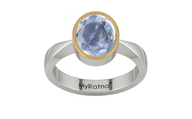 Goldcap Ceylon Blue Sapphire Ring Fine Quality (R9)