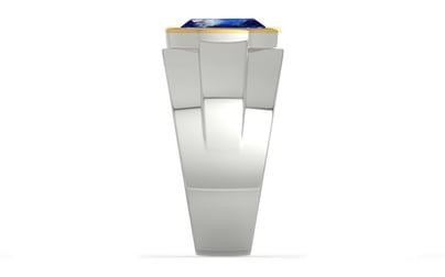 Goldcap Ceylon Blue Sapphire Ring Limited Quality (R1)