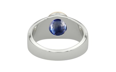 Goldcap Ceylon Blue Sapphire Ring Limited Quality (R10)