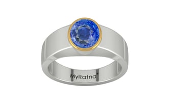Goldcap Ceylon Blue Sapphire Ring Limited Quality (R10)