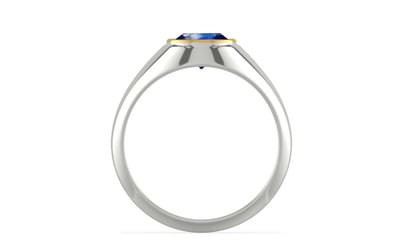 Goldcap Ceylon Blue Sapphire Ring Limited Quality (R12)