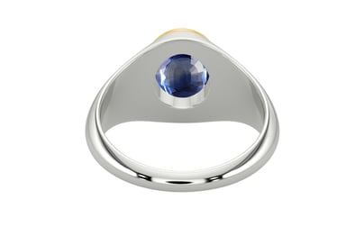 Goldcap Ceylon Blue Sapphire Ring Limited Quality (R12)
