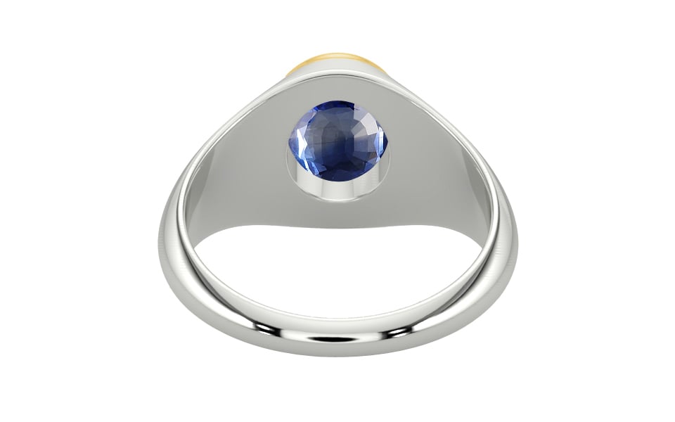 Goldcap Ceylon Blue Sapphire Ring Limited Quality (R12)