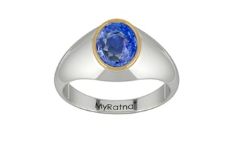 Goldcap Ceylon Blue Sapphire Ring Limited Quality (R12)