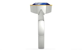 Goldcap Ceylon Blue Sapphire Ring Limited Quality (R9)